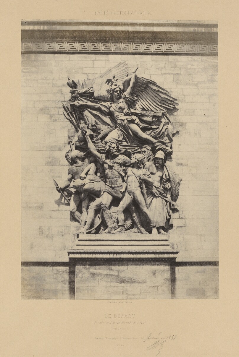 Le Départ. Bas-relief de l'Arc de Triomphe de l'Étoile
