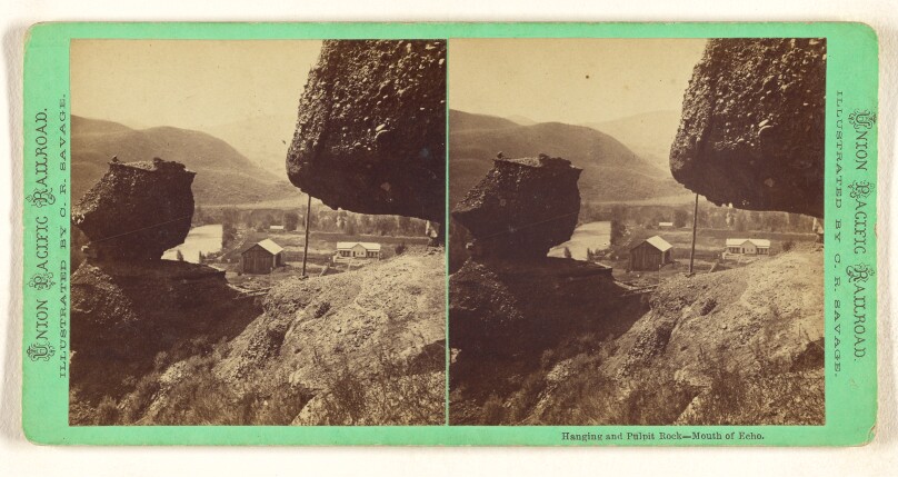 Hanging and Pulpit Rock - Mouth of Echo.