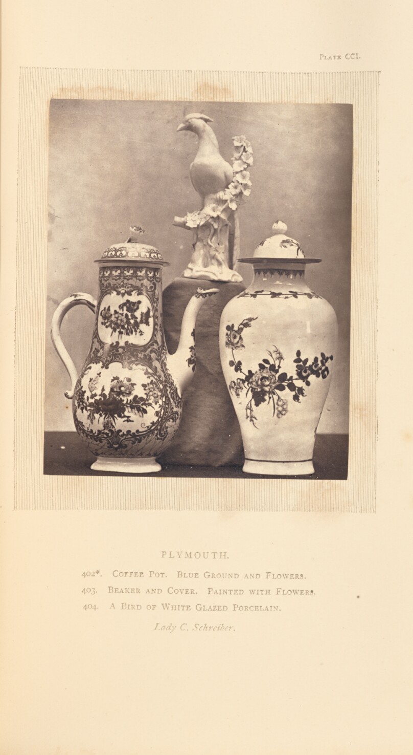 [Coffee pot, vase, and figurine]