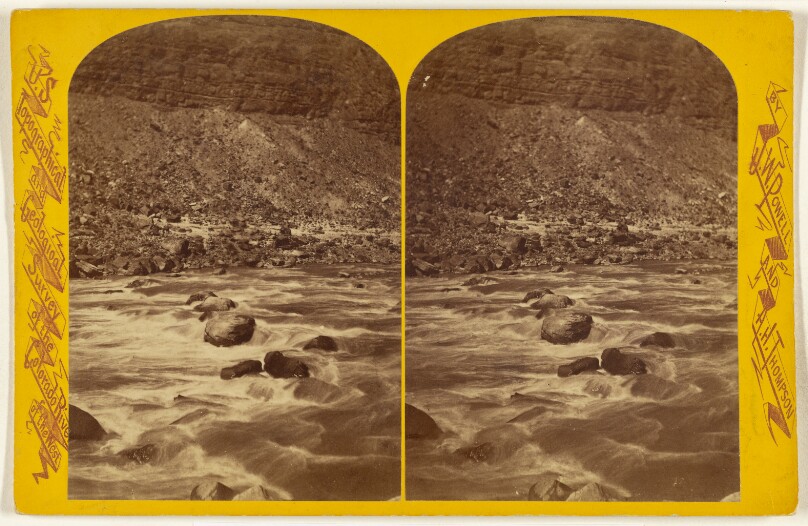 One of the Rapids. This canon is 40 3/4 miles long and from 1,500 to 3,000 feet deep. [Colorado River. Cataract Canon.]