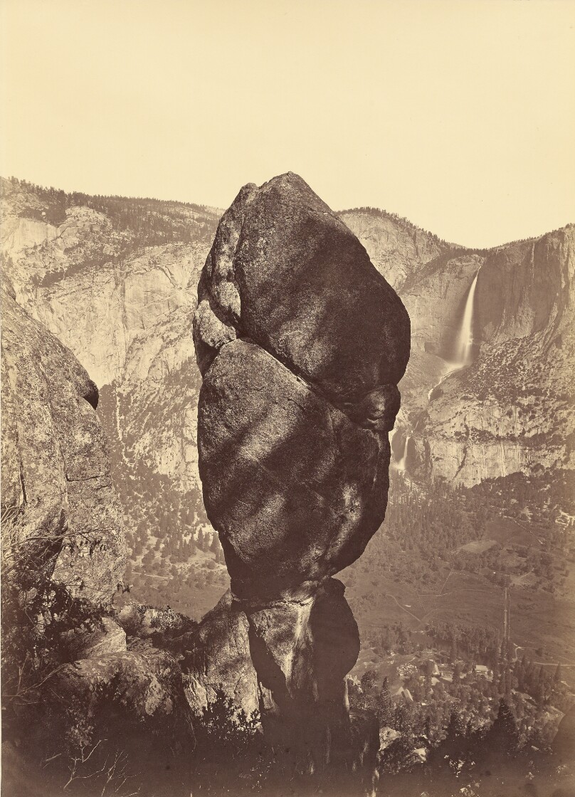 Agassiz Rock and the Yosemite Falls, from Union Point