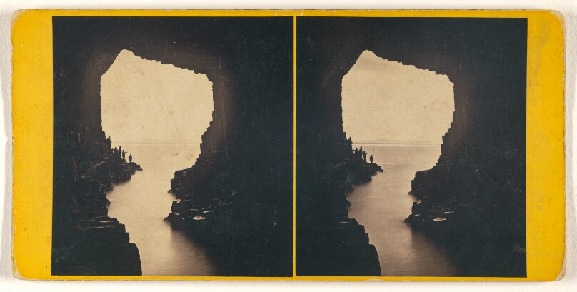 Interior of Fingal's Cave, Staffa.