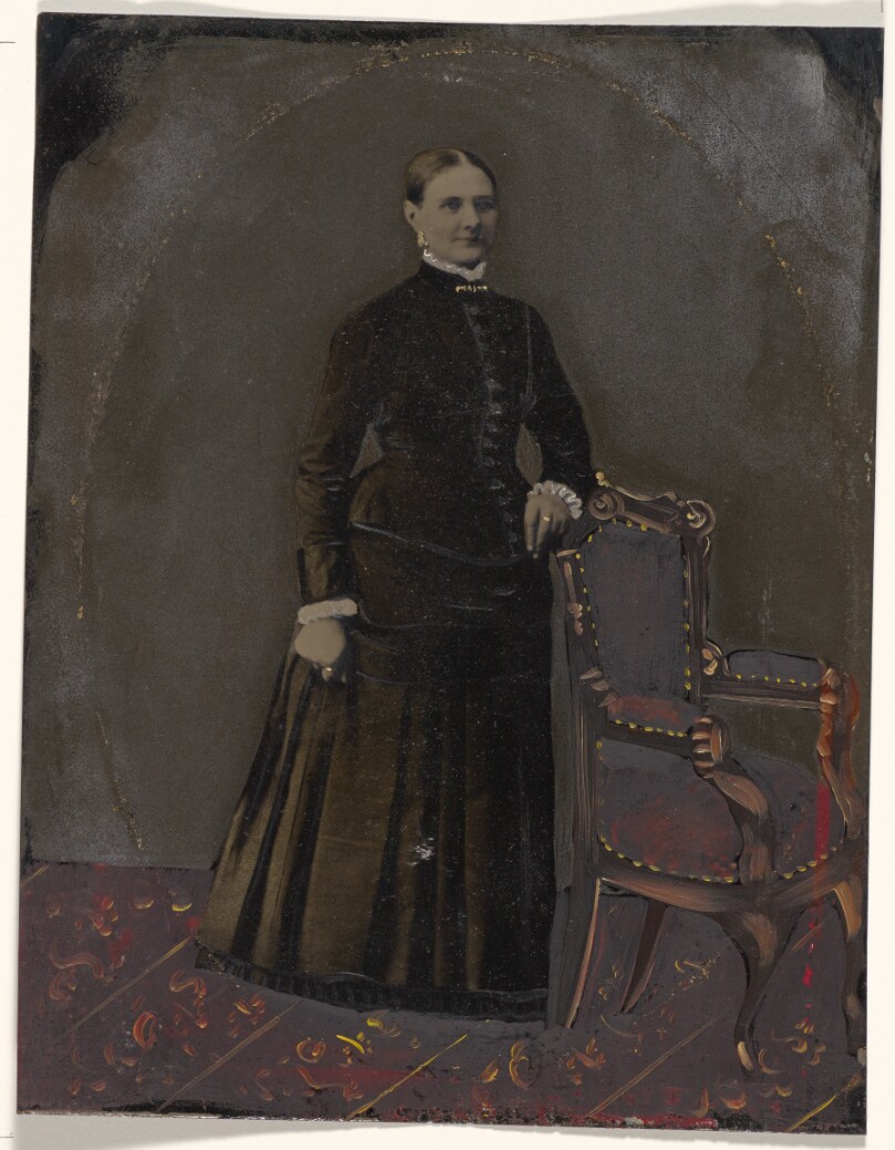 [Portrait of standing woman]