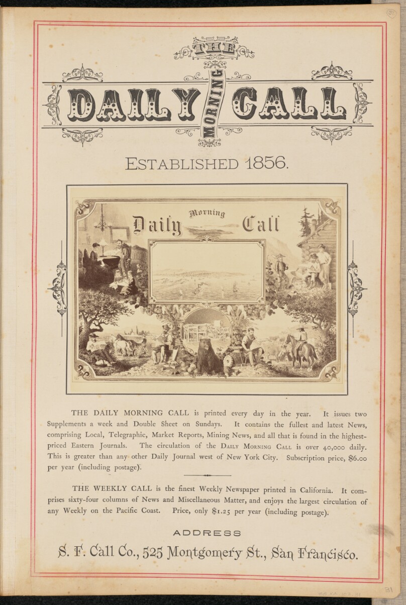 [Illustration for the Daily Morning Call newspaper]