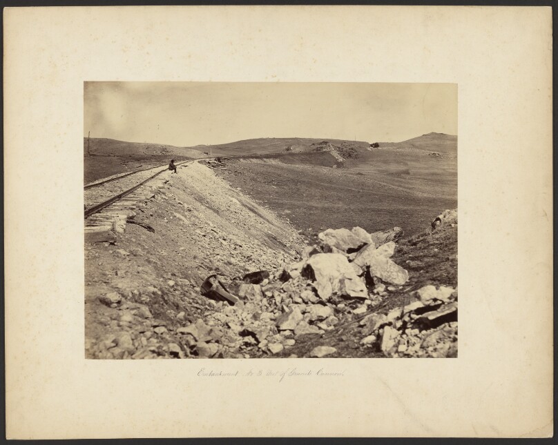 Embankment No. 3 West of Granite Cannon. [Wyoming].
