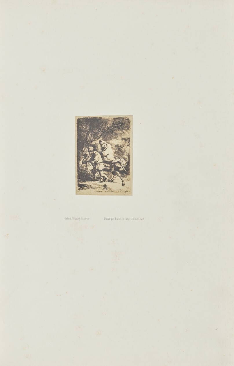 [The flight into Egypt: small plate]