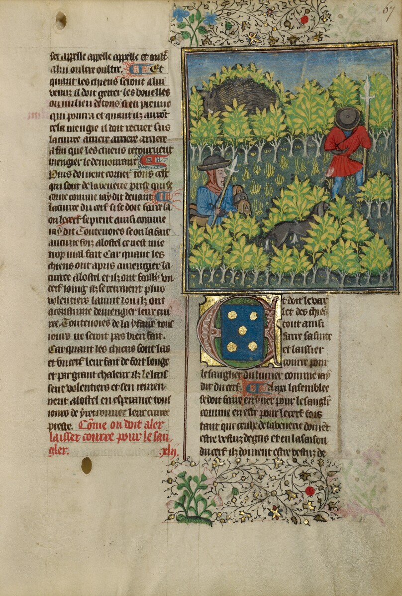 Hunters Pursuing a Wild Boar