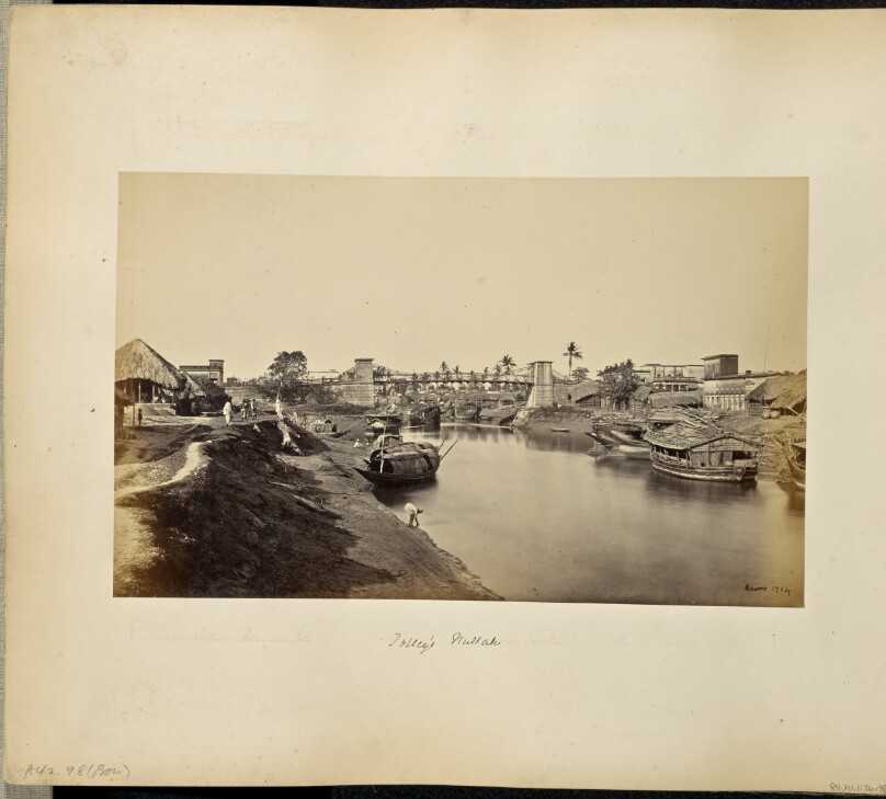 Calcutta; View of Native Boats on the Canal, at Kali Ghat