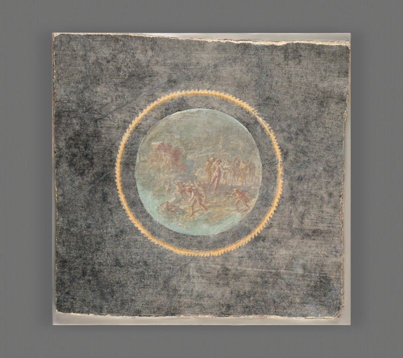 Fresco Fragment with Herakles and Hesione