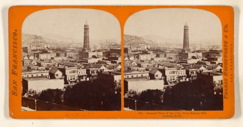 General view of the City, from Rincon Hill, looking North. [San Francisco, California]