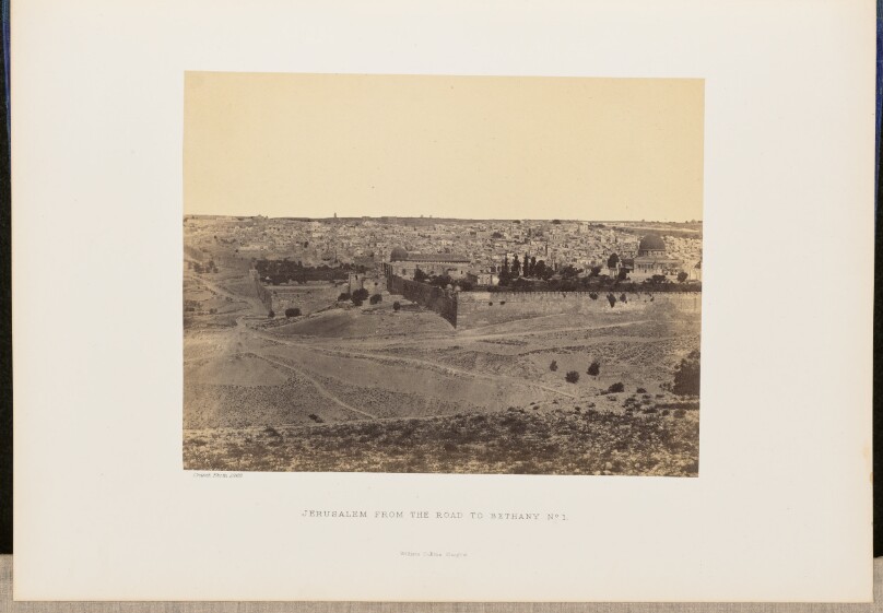 Jerusalem from the Road to Bethany, No. 1