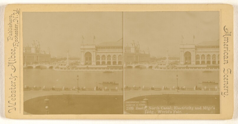 Basin, North Canal, Electricity and Mfgr's Bldg., World's Fair.