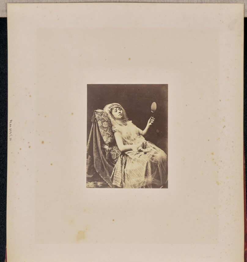 [Portrait of a woman with mirror]