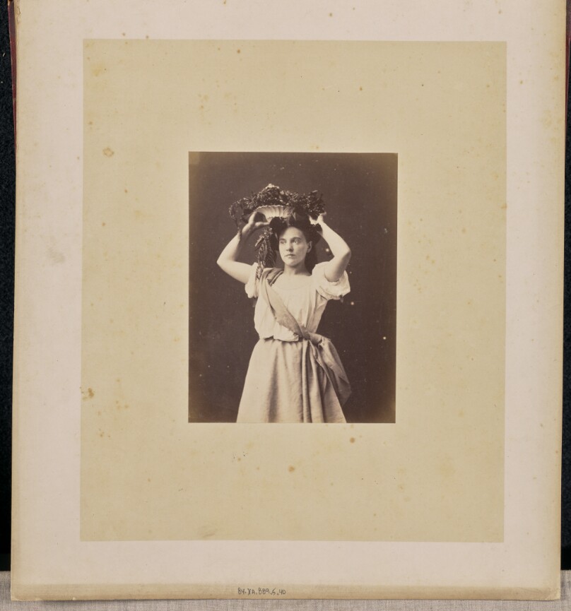 [Portrait of a woman with wreath]
