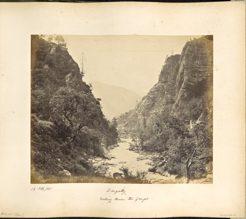 View on the Ganges at Dangully, looking down the River