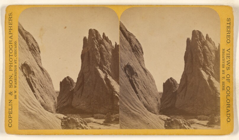 Garden of the Gods - The Gate Looking East. [Colorado Territory]