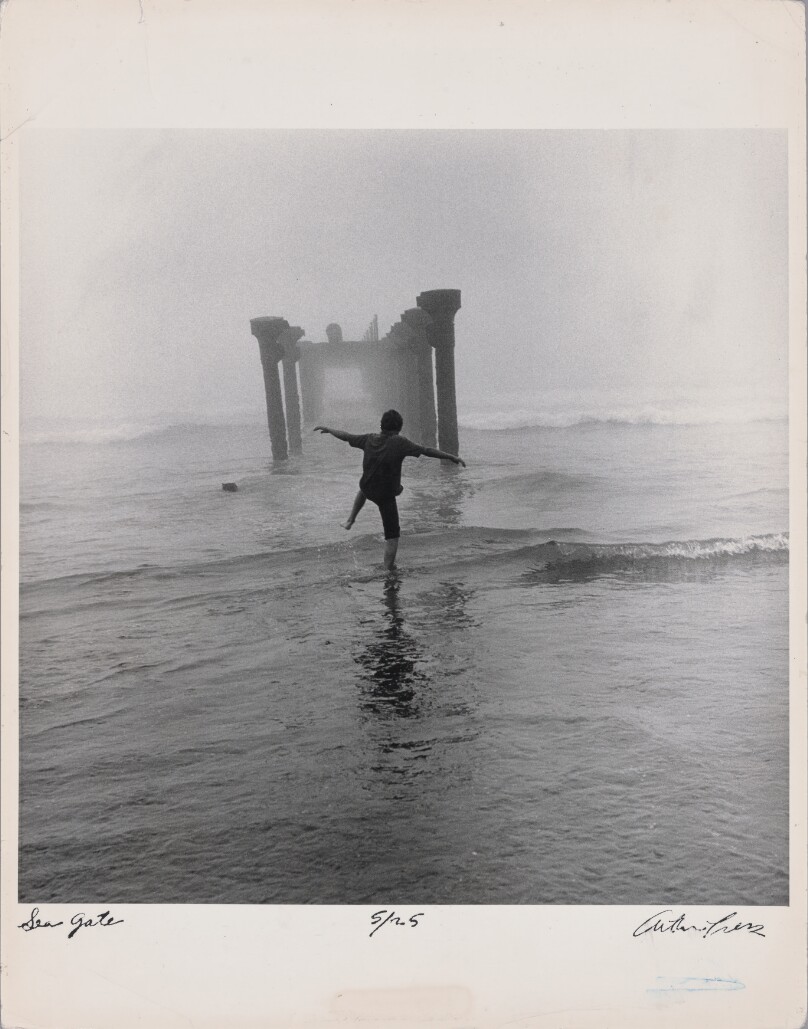 Boy in Front of Sea Gate, San Francisco, CA