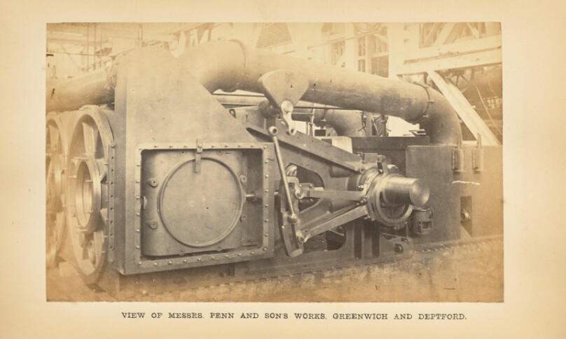 Messrs. Penn and Son's Works, Greenwich and Deptford: Engines in Erecting Shop
