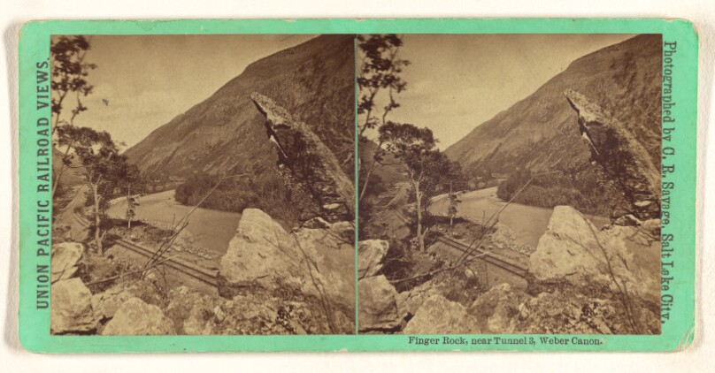 Finger Rock, near Tunnel 3, Weber Canon.