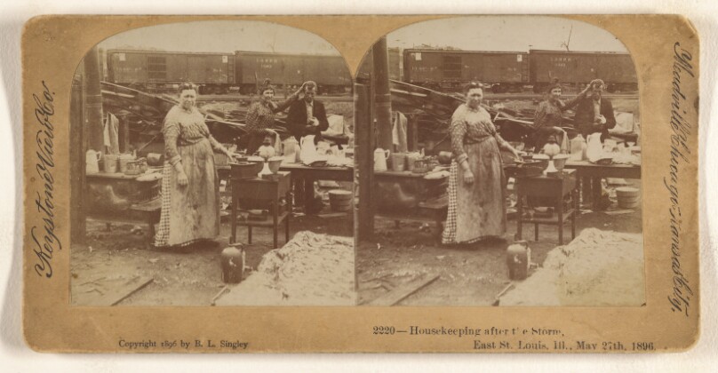 Housekeeping after the Storm, East St. Louis, Ill., May 27th, 1896.