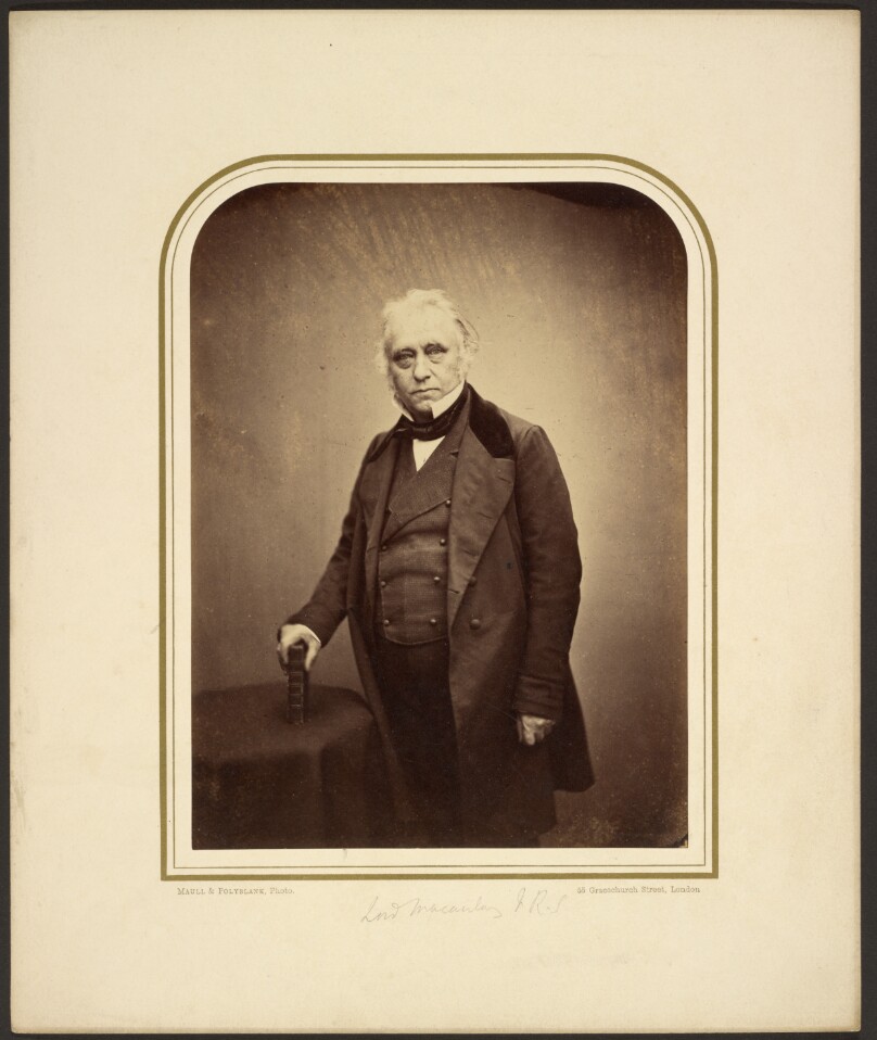 [Lord Macauley, F.R.S.]