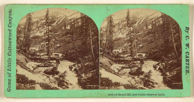 Creek and Emerald Hill, head of Little Cottonwood Canyon.
