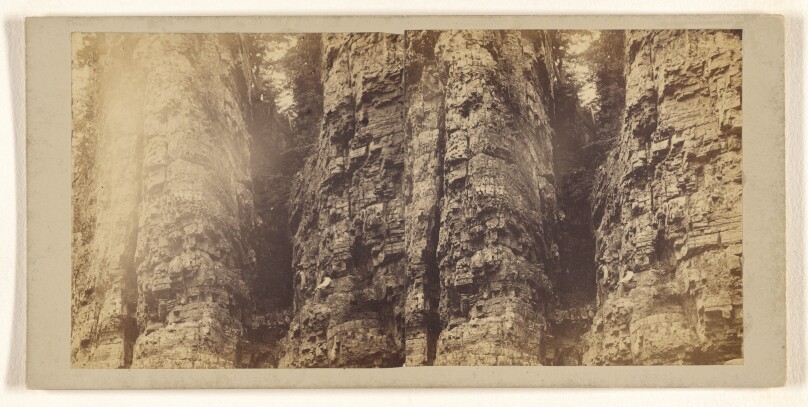 The Chasm of the Au Sable River, N.Y. No. 3. Fissure near Table Rock.