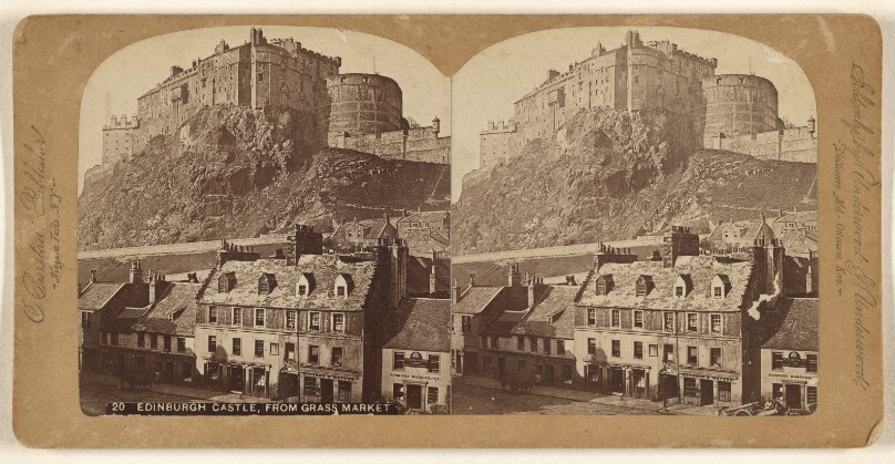 Edinburgh Castle, From Grass Market.