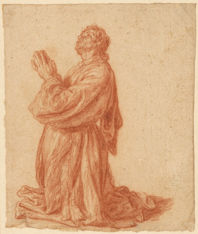 Study of a Kneeling Man