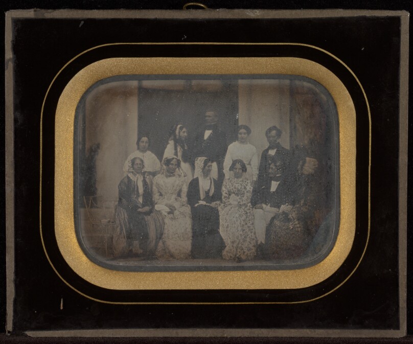 [Group portrait of ten members of the Circle of Eynard-Lullin]
