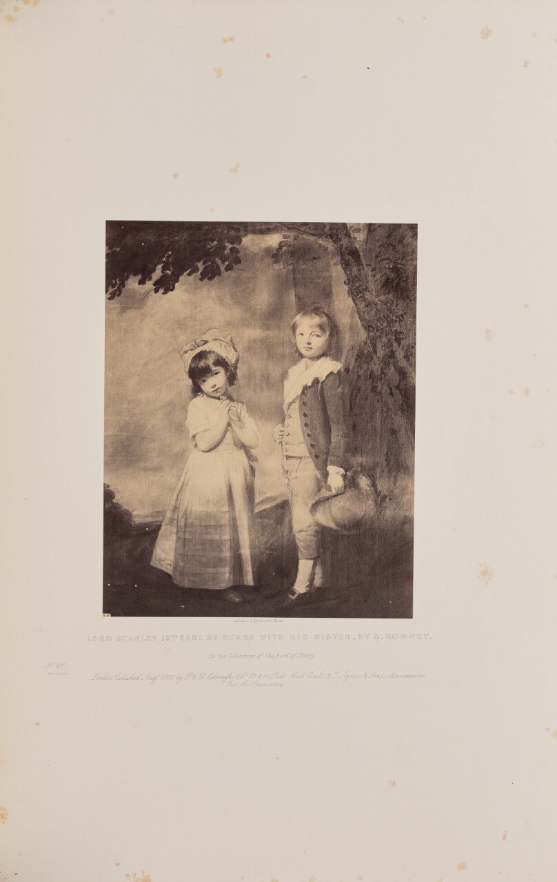 Lord Stanley 13th Earl of Derby with His Sister, by G. Romney