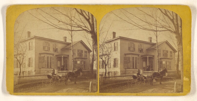 [View of a house, possibly West Winsted, Connecticut]