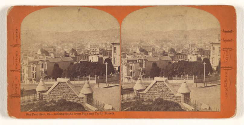 San Francisco, Cal., looking South from Pine and Taylor Streets.