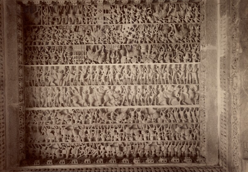 Marble Carved Ceilings Showing Jain Mythology in Dilwara Temple, Mt. Abu