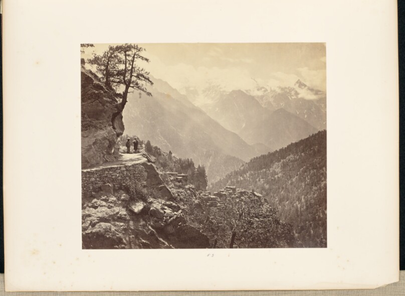 The View from the New Road at Pangi - the Great Chini Peaks in the Background