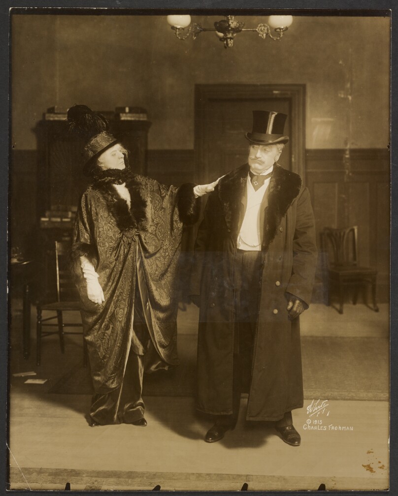 [John Drew and actress on stage]