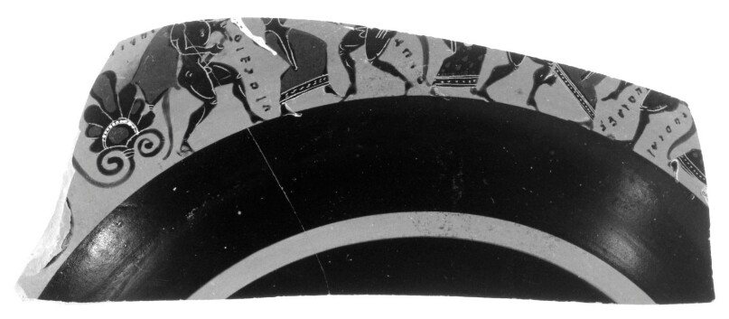 Attic Black-Figure Band Cup Fragment