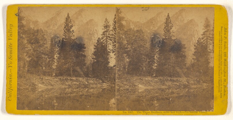 The Three Brothers, 4,000 feet high. - Yo Semite Valley.