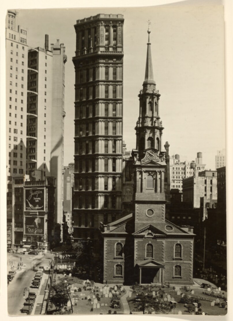 [Church and Cemetery, New York City]
