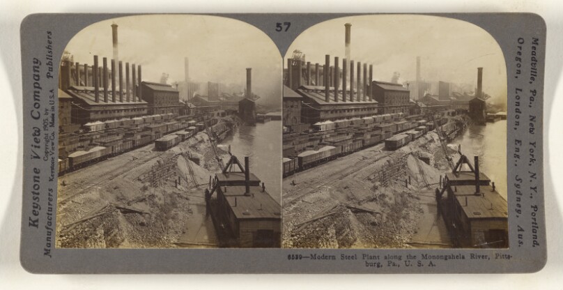 Modern Steel Plant along the Monongahela River, Pittsburg[h], Pa., U.S.A.