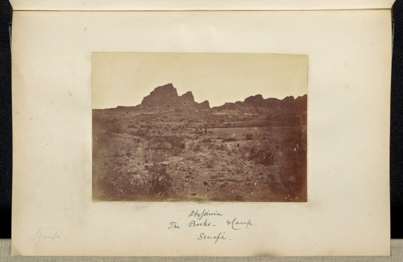 Abyssinia. The Rocks and Camp. Senafe.