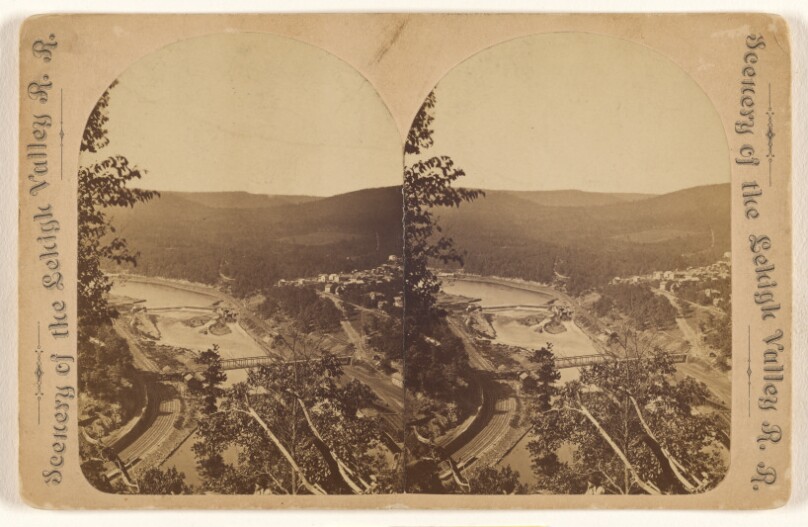 [River view from Bear Mountain, Mauch Chunk, Pennsylvania]