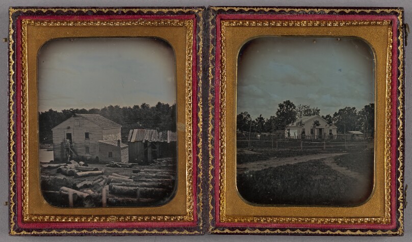 One Daguerreotype with two parts