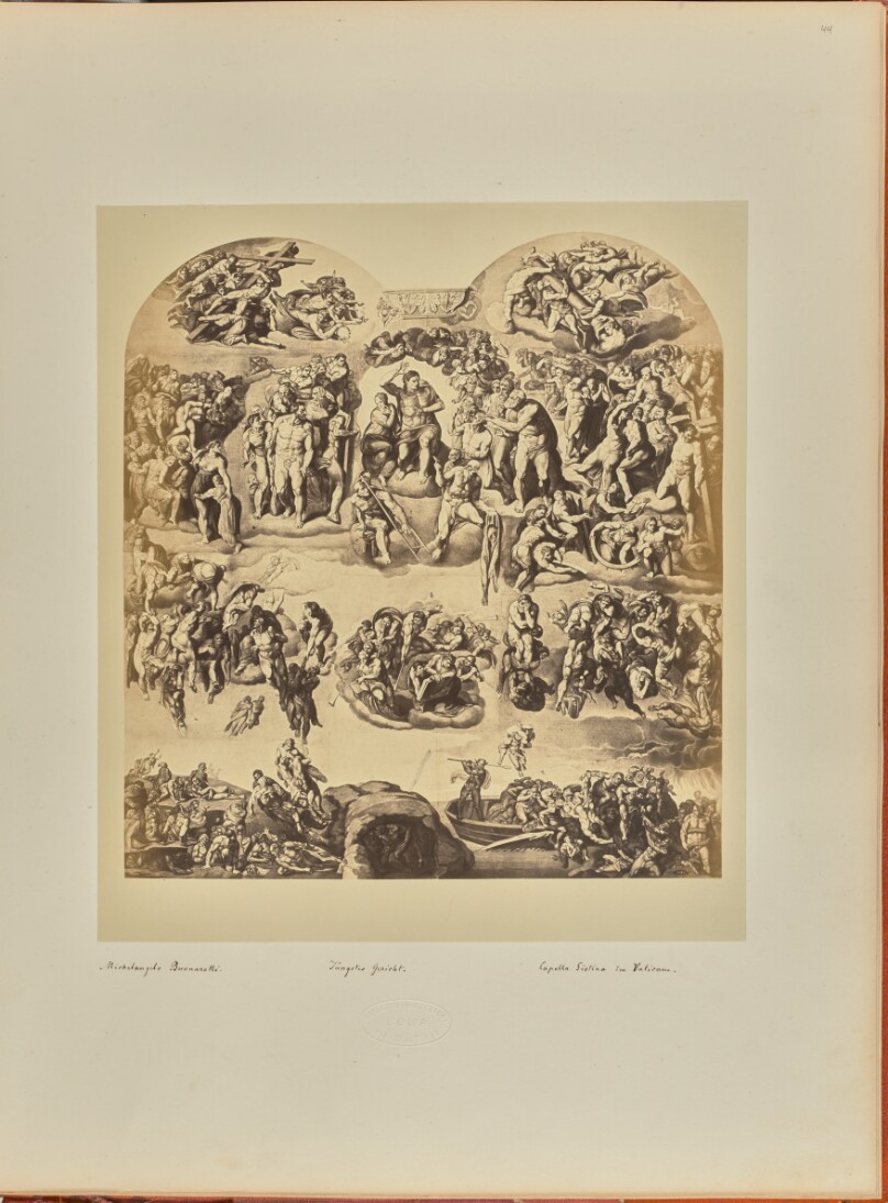 Michelangelo Buonarotti. Jüngstes Gericht. Capella Sistina im Vaticane