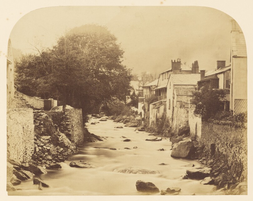 The mouth of the East and West Lyn, Lynmouth, North Devon