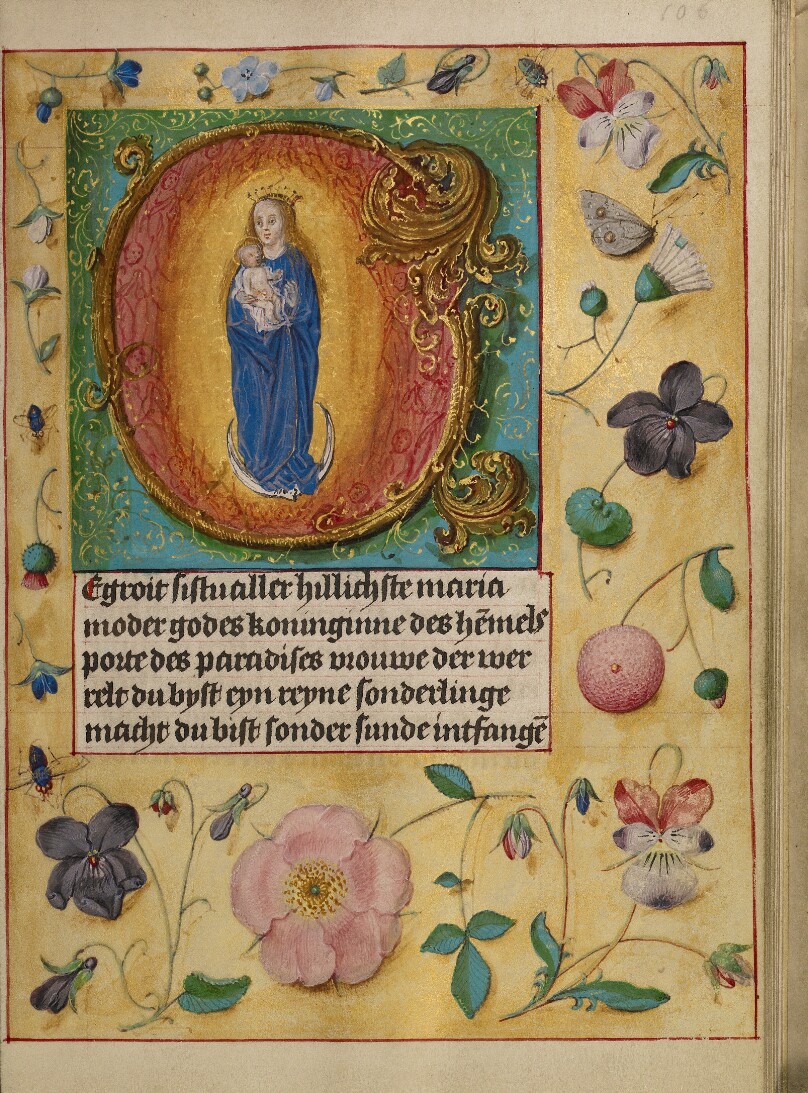 Initial G: The Virgin and Child