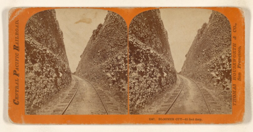 Bloomer Cut - 63 feet deep.