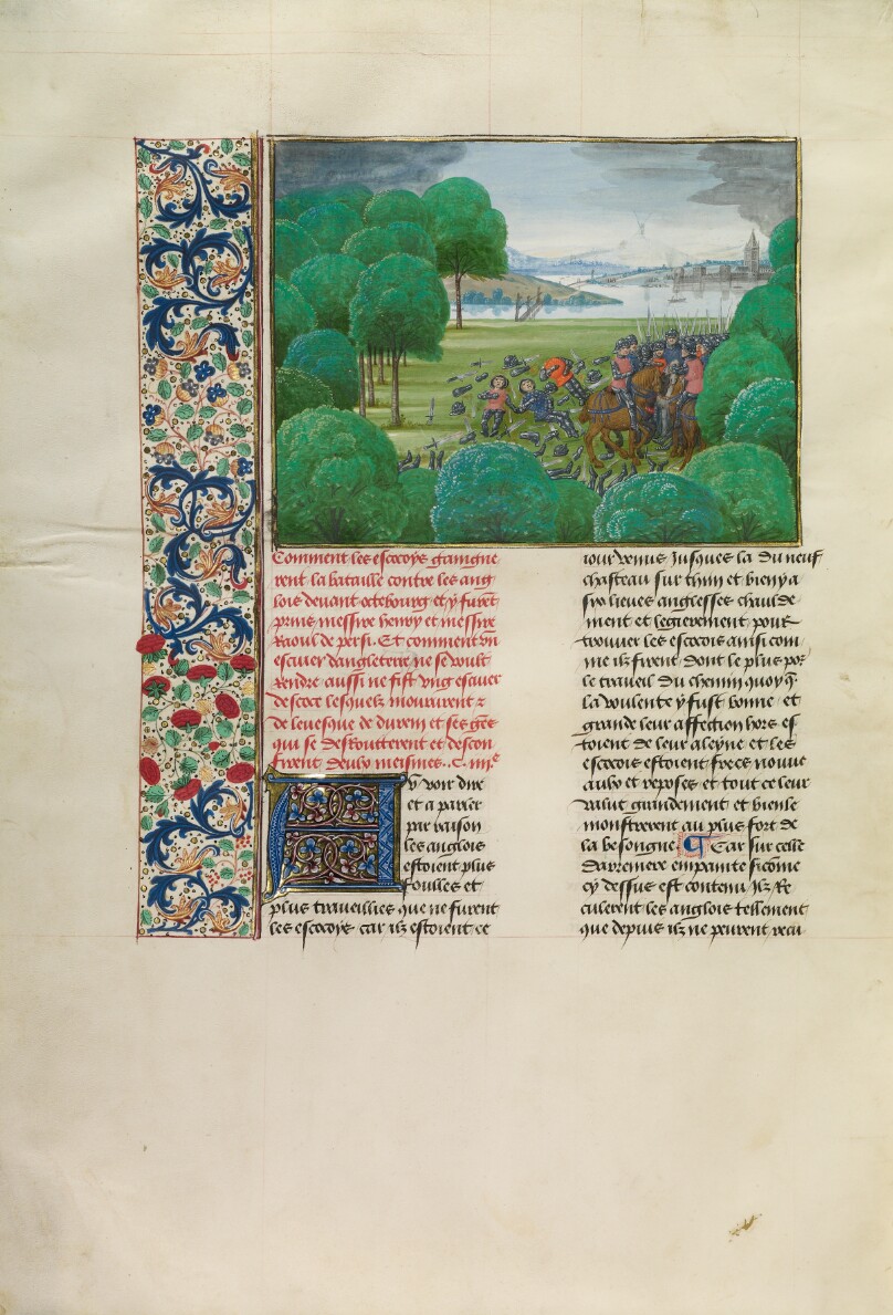 The Scottish Defeating the English and Capturing Henry and Raoul Percy