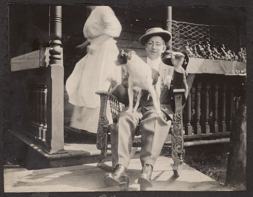 [Man in a rocking chair]