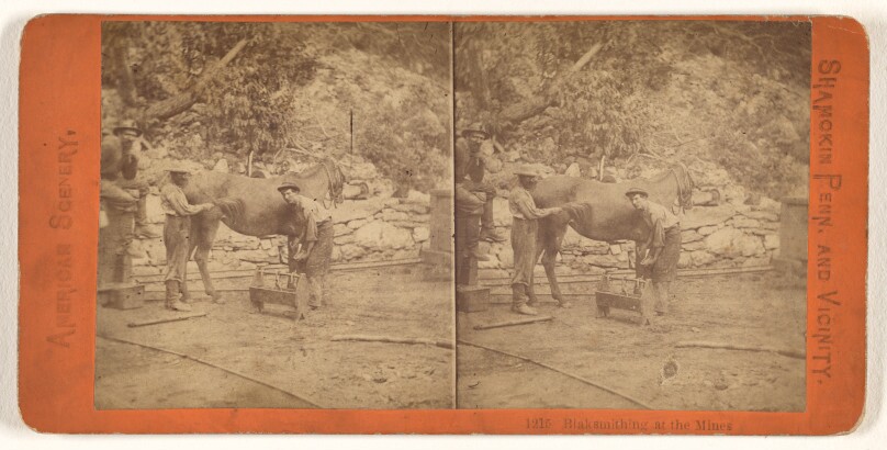 Blaksmithing [sic] at the Mines